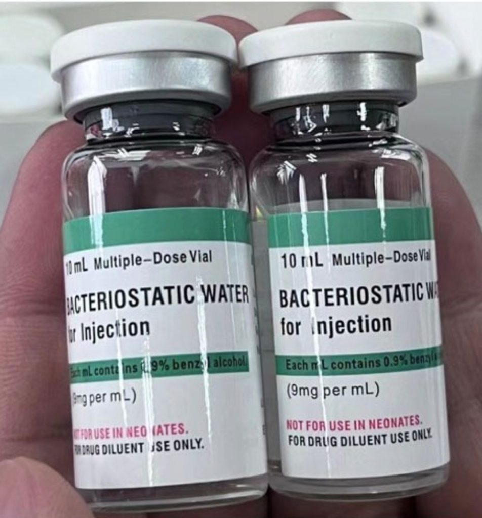 Bacteriostatic water vial