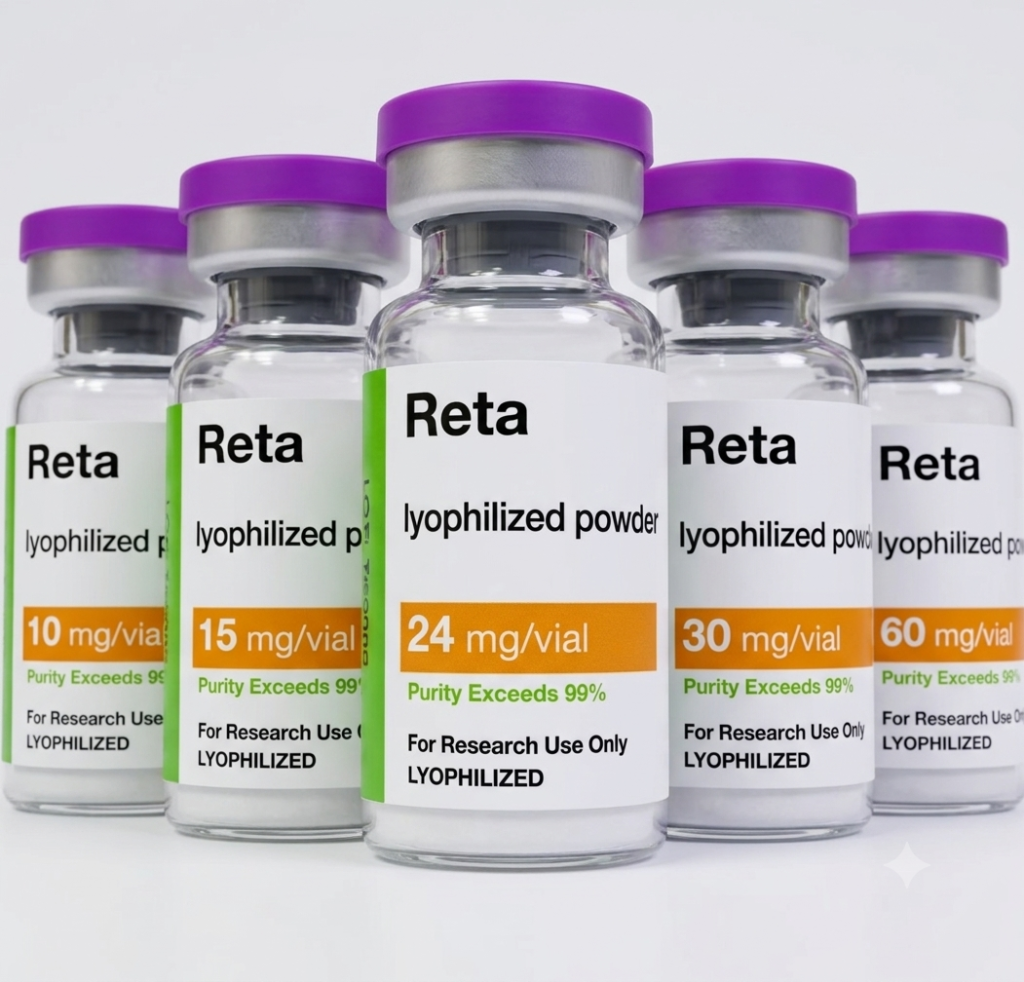GLP-3 Reta Triple G peptide vial 5 and 10 pack