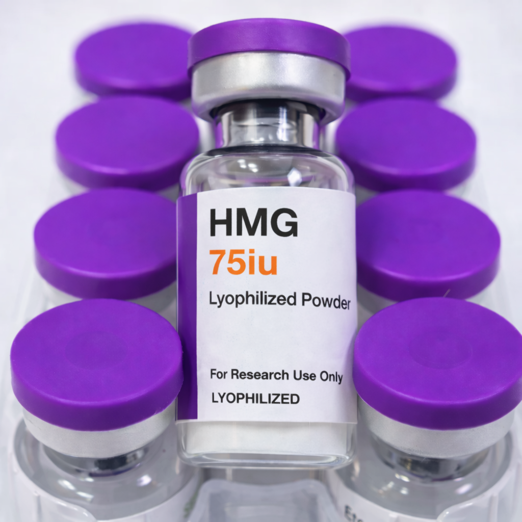 HMG 75IU menotropin vial